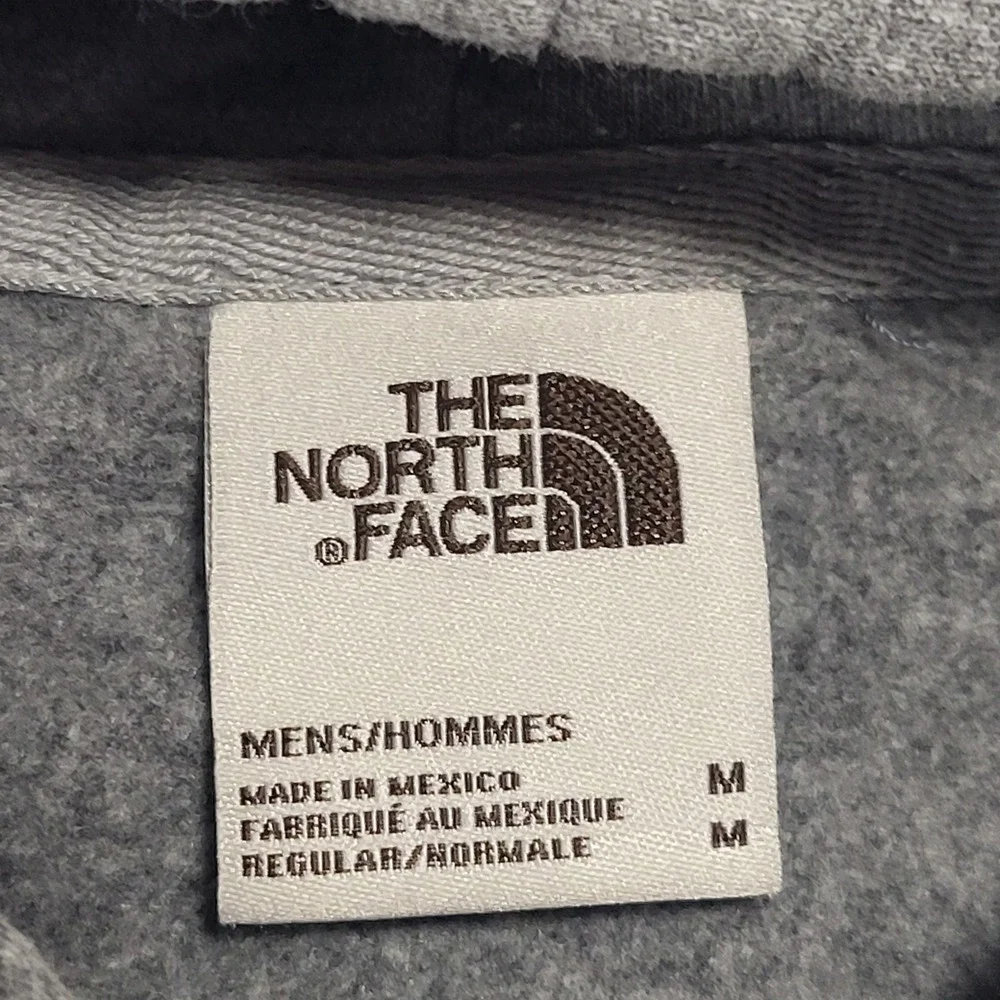 The North Face Gray Heritage Patch Pullover Hoodie Sweatshirt Sz Medium 